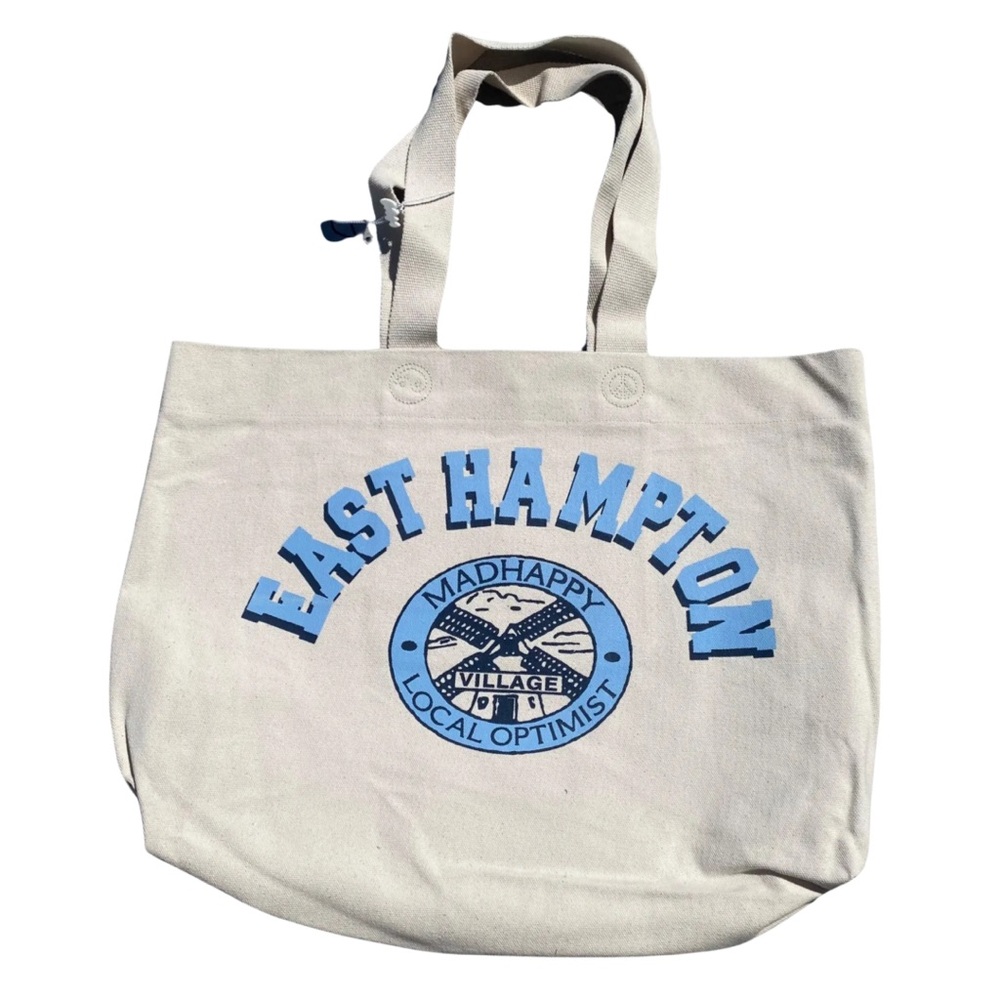 NWT MADHAPPY EAST HAMPTON STORE EXCLUSIVE OATMEAL TOTE BAG
